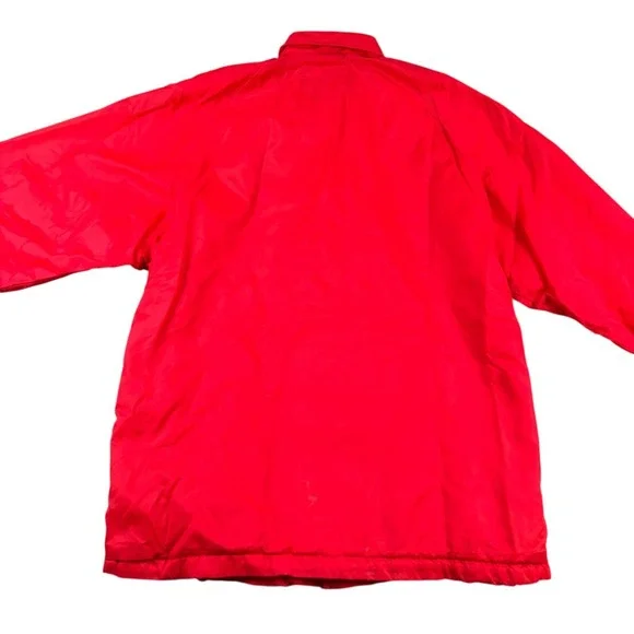 Vintage Budweiser Anheuser Bush A & Eagle Mens Red Windbreaker Jacket Sz M Rare! - Picture 3 of 8